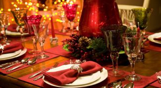 Картинка по теме - как украсить стол на рождество