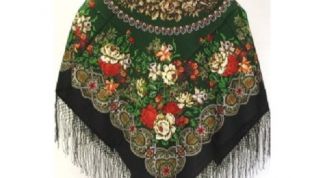 Картинка по теме - как носить павлово-посадские платки