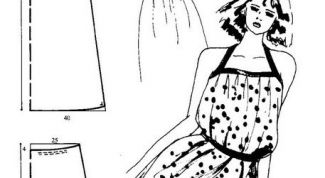 Картинка по теме - как построить выкройку сарафана