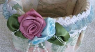 Картинка по теме - как делать атласные розочки