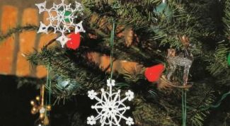 Картинка по теме - как связать крючком снежинку