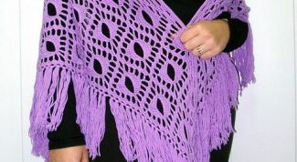 Картинка по теме - как связать простую шаль