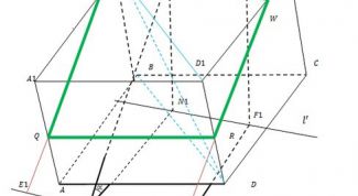 Картинка по теме - как построить сечение куба