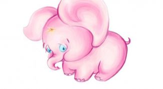 Картинка по теме - как нарисовать слоника