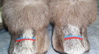 Картинка по теме - как сшить тапочки из меха