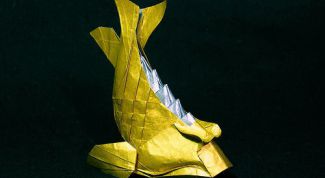 Картинка по теме - как сделать рыбку оригами