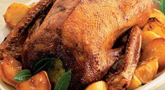 Картинка по теме - как приготовить гуся в духовке с черносливом