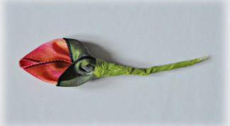 Картинка по теме - как сделать бутон из лент