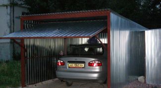 Картинка по теме - как сделать металлический гараж