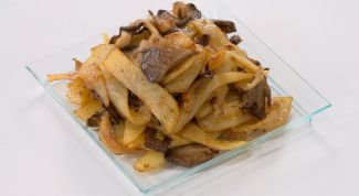 Картинка по теме - как приготовить и украсить жареный картофель с грибами