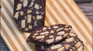 Картинка по теме - как приготовить шоколадную колбаску