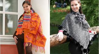 Картинка по теме - как завязывать палантин  на пальто