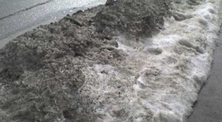 Картинка по теме - почему грязный снег быстрее тает