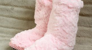 Картинка по теме - как сшить меховые сапожки