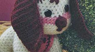 Картинка по теме - как связать игрушку собаку крючком
