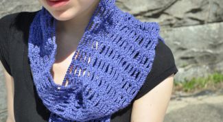 Картинка по теме - как вязать палантин на спицах