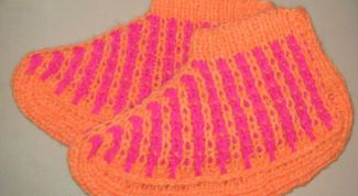 Картинка по теме - как связать носки-следки