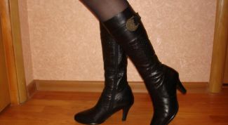 Картинка по теме - как разносить кожаные сапоги