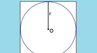 Картинка по теме - как найти радиус вписанной в квадрат окружности
