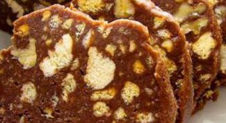 Картинка по теме - как готовить шоколадную колбасу