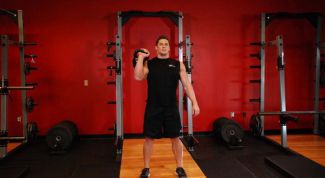 Картинка по теме - как накачать бицепс гирей