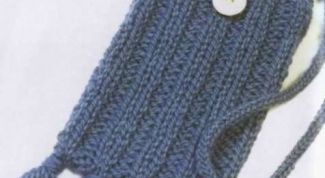Картинка по теме - как связать чехол для телефона на спицах