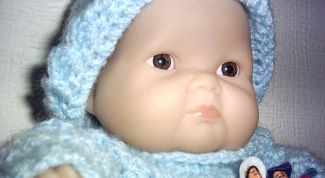 Картинка по теме - как связать шапку для куклы