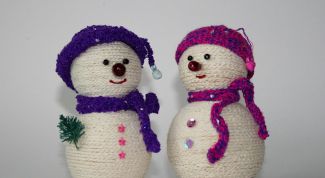 Картинка по теме - как связать крючком снеговика