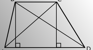 Картинка по теме - как найти длину диагоналей трапеции