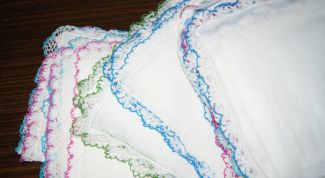 Картинка по теме - как обвязать носовой платок крючком