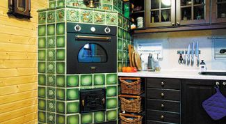 Картинка по теме - как обкладывать печку плиткой