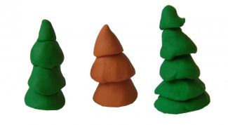 Картинка по теме - как слепить елочку