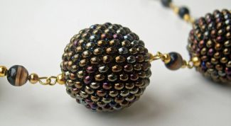 Картинка по теме - как обвязать бусину бисером