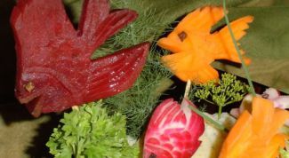 Картинка по теме - как делать украшения для салатов