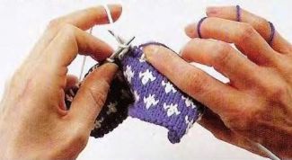 Картинка по теме - как вязать из двух нитей