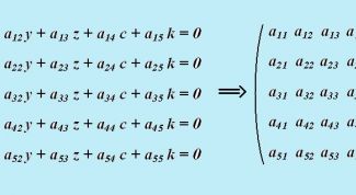 Картинка по теме - как вычислить матрицу 5 порядка