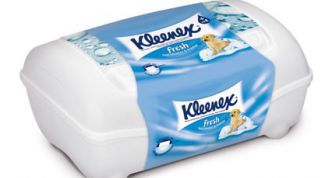 Влажная туалетная бумага Kleenex