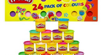 Пластилин в наборе из 24 банки