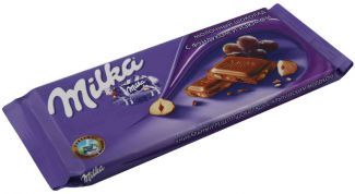 Вкусный молочный шоколад с изюмом и фундуком