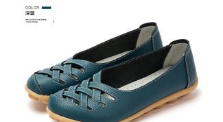 Отличные бюджетные кожаные балетки с Алиэкспресс