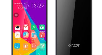 Китайский бюджетный смартфон GINZZU S5040