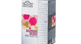 Черный чай с ароматизатором малины