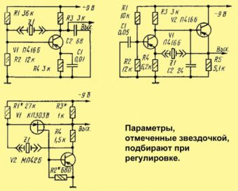 Кварцевый резонатор на схеме гост