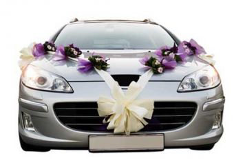 Как закрепить украшения на автомобиль для свадьбы
