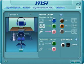 Расшифровка цветовой маркировки аудио-разхъемов на примере панели Realtek HD