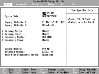 Ibm thinkpad bios настройка