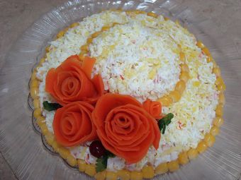 Как сделать розу из моркови