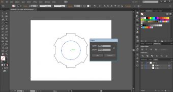 Как нарисовать шестеренку в иллюстраторе