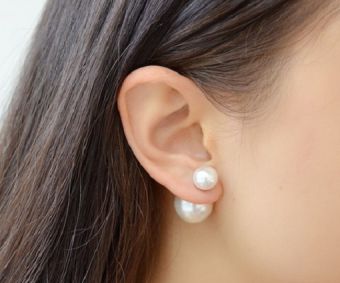 Как сделать серьги-пусеты в стиле Dior