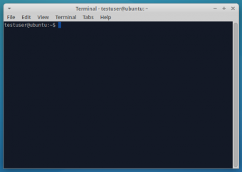 Окно терминала linux.
